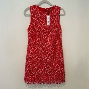 Alice + Olivia red flower mini dress